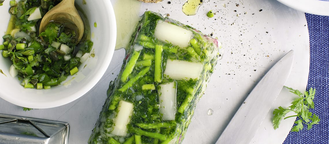 Rezept bei Schuppenflechte: Spargel-Sülzchen