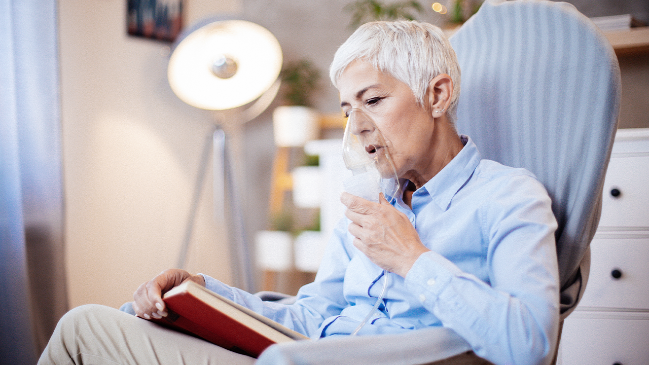 Frau mit Lungenhochdruck und systemischer Sklerose