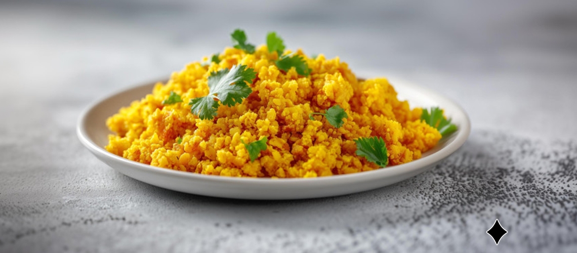 Blumenkohlreis mit Kurkuma