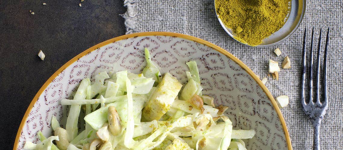 Rezept für eine entzündungshemmende Ernährung bei Schuppenflechte (Psoriasis): Exotischer Cole Slaw Exotischer Cole Slaw