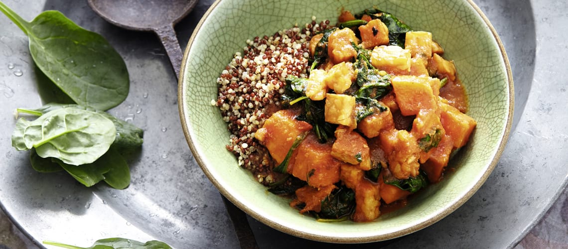 Schuppenflechte Rezept: Süßkartoffeln aus dem Wok mit Tempeh