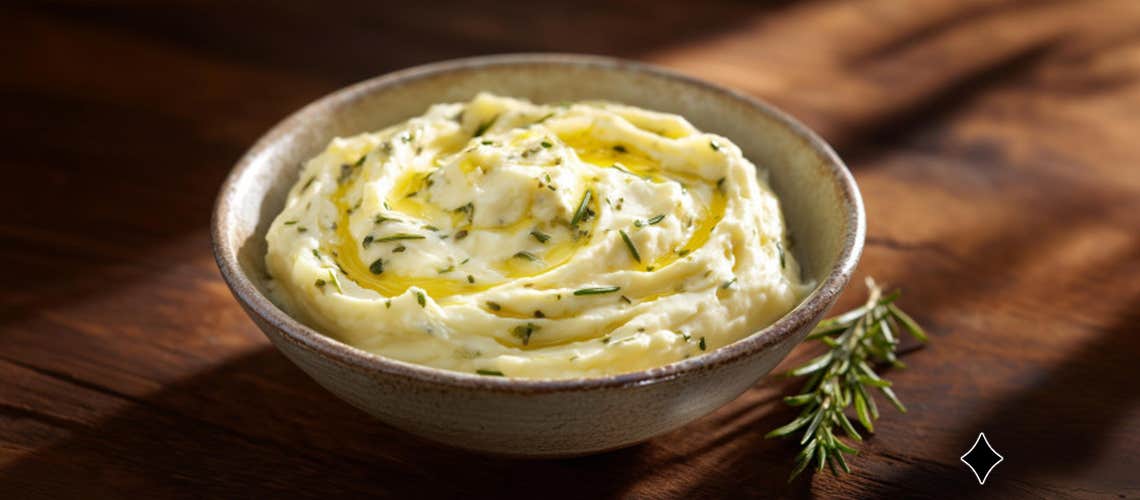 034_Kartoffel-Pastinaken-Pueree_mit_Kraeuteroel Kartoffel-Pastinaken-Püree mit Kräuteröl