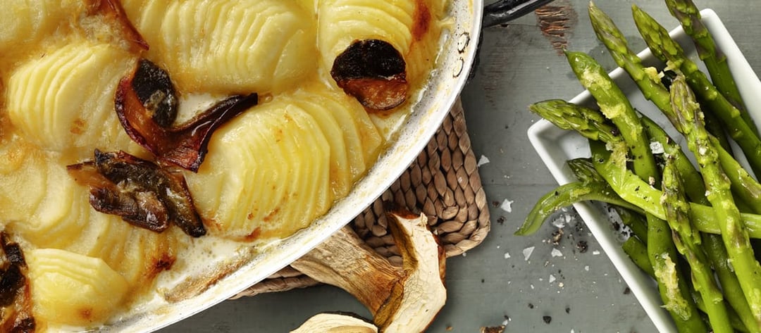 Steinpilz-Kartoffelgratin: Rezept für anti-inflammatorische Ernährung