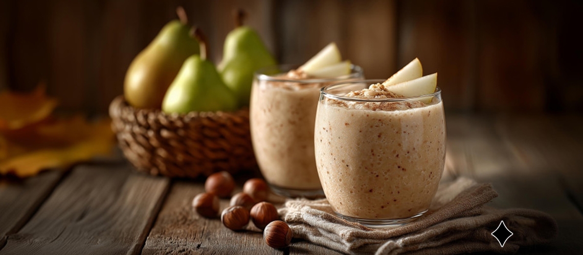 Birnen-Haselnuss-Smoothie