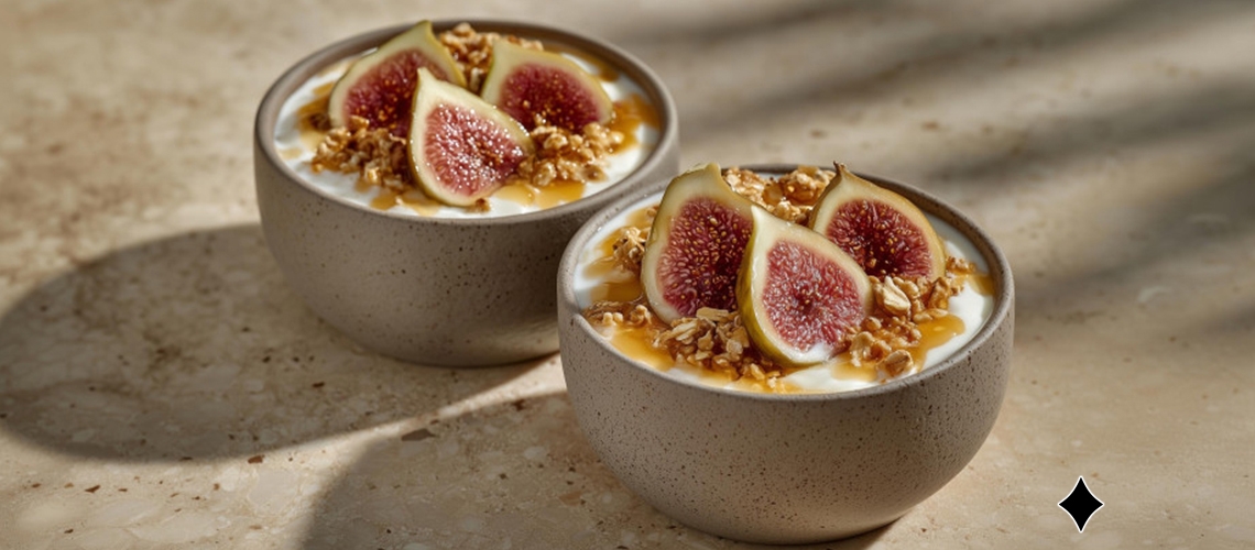 Süßer Quark mit Feigen und Granola
