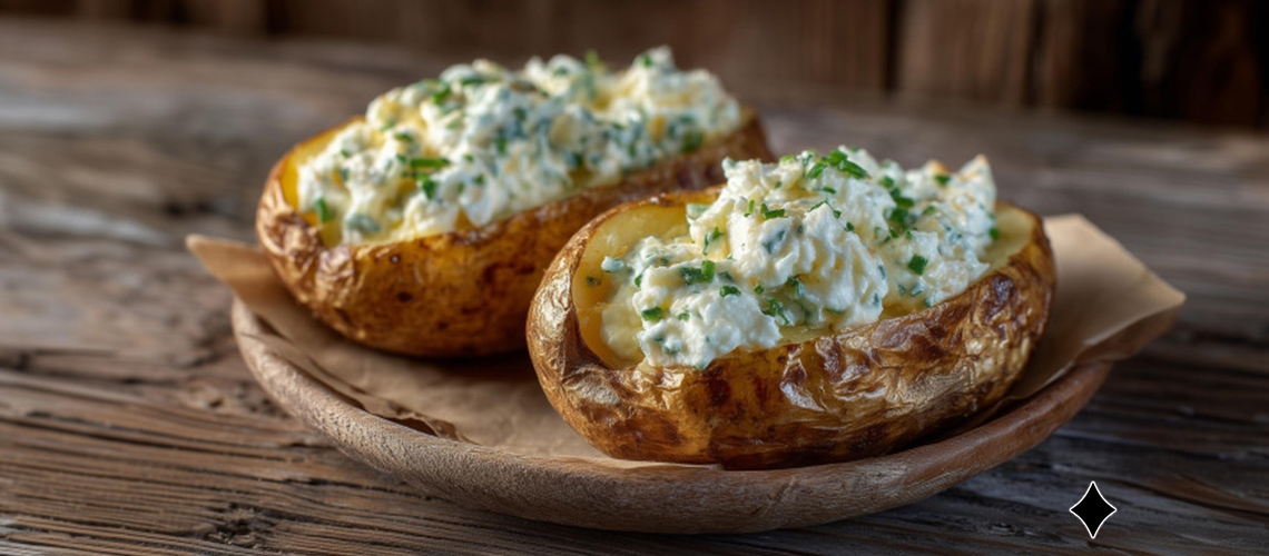 Ofenkartoffeln mit Kräuterquark