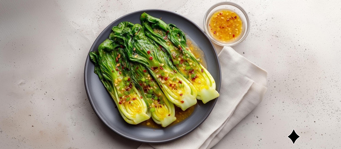 Pak Choi in Ingwer-Soße