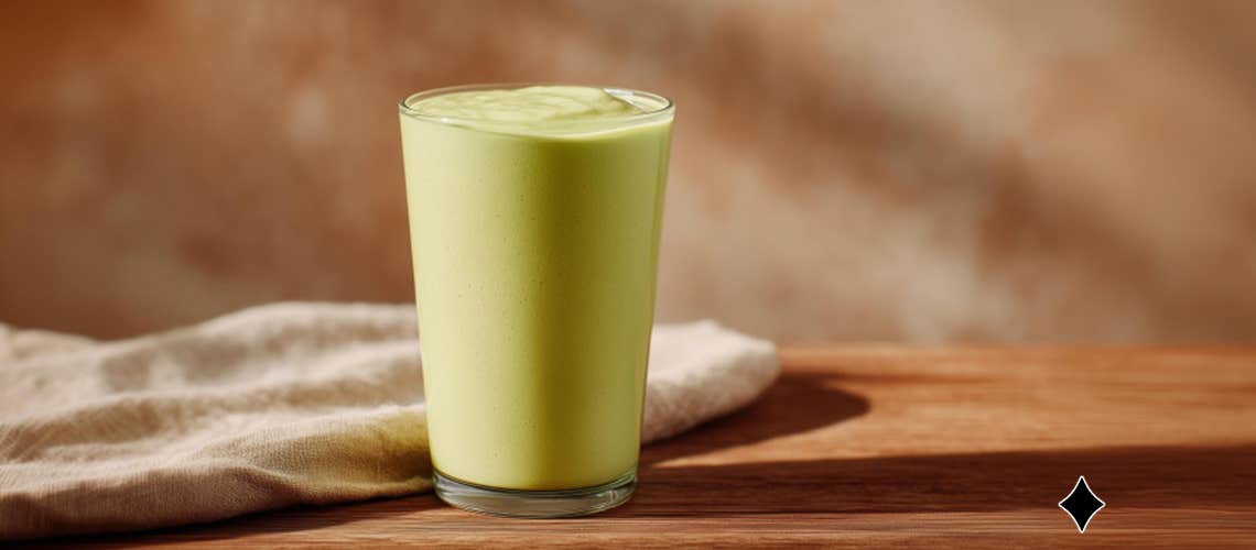 108_Gruener_Smoothie_mit_Avocado_und_Basilikum Grüner Smoothie mit Avocado und Basilikum