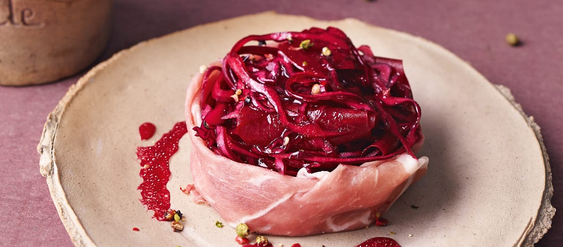 Schuppenflechte Rezept: Rotkohl mit roter Bete und Prosciutto