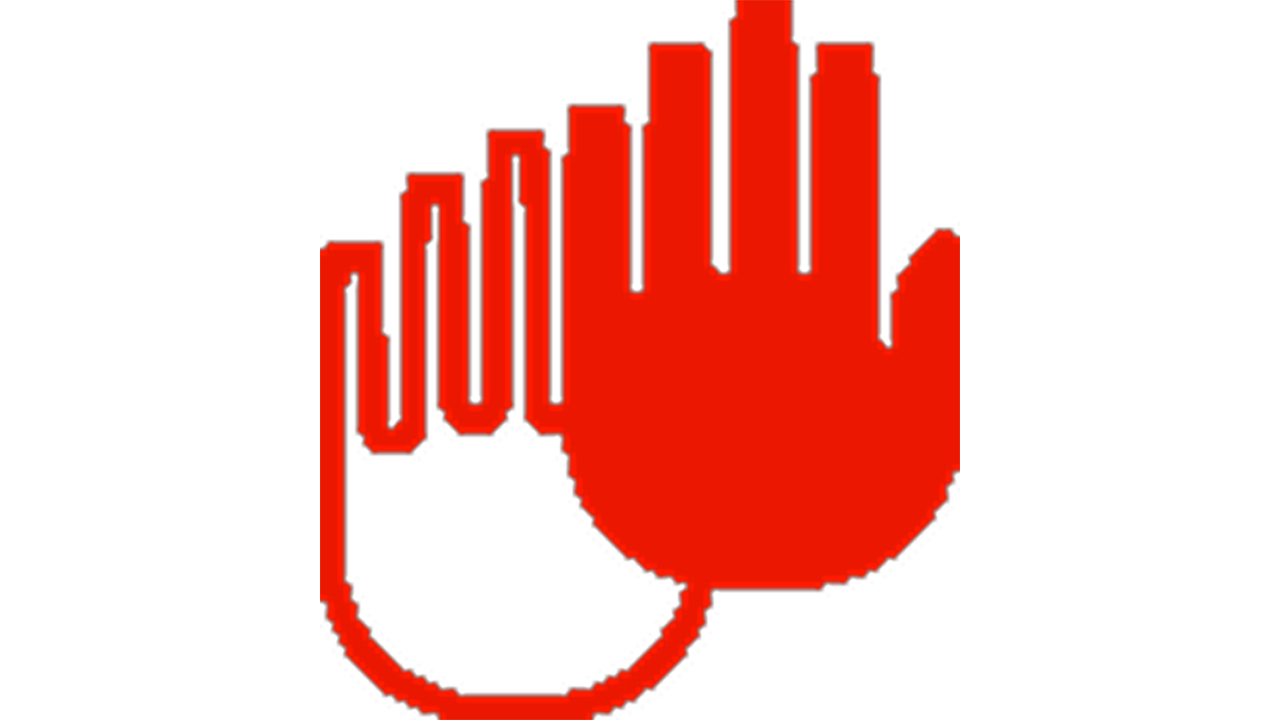 Icon eine weiße und eine rote Hand – Symbol für Handschuhe tragen