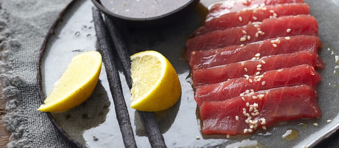 Schuppenflechte Rezept: Sashimi vom Thunfisch mit Ponzusauce