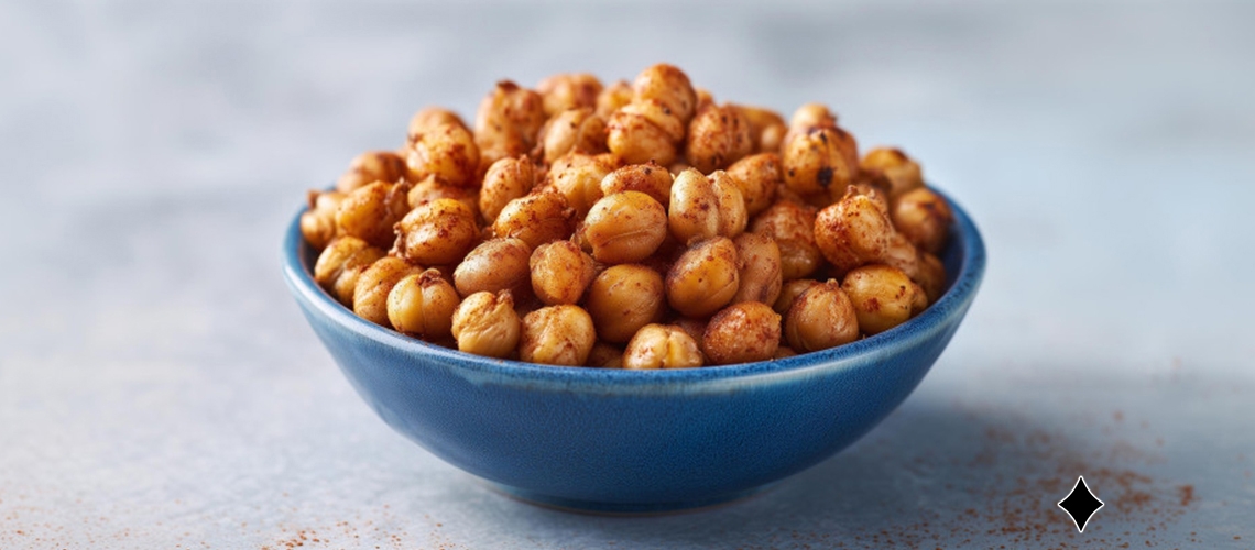 Geröstete Kichererbsen-Snacks
