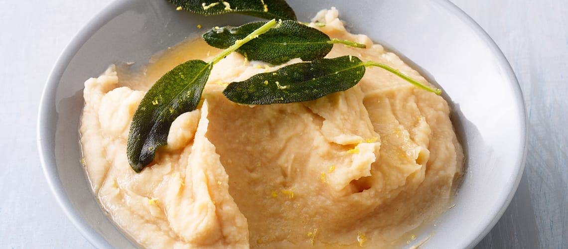 Gesunde Ernährung bei Schuppenflechte - Rezept: Weißes Bohnenpüree Weißes Bohnenpüree