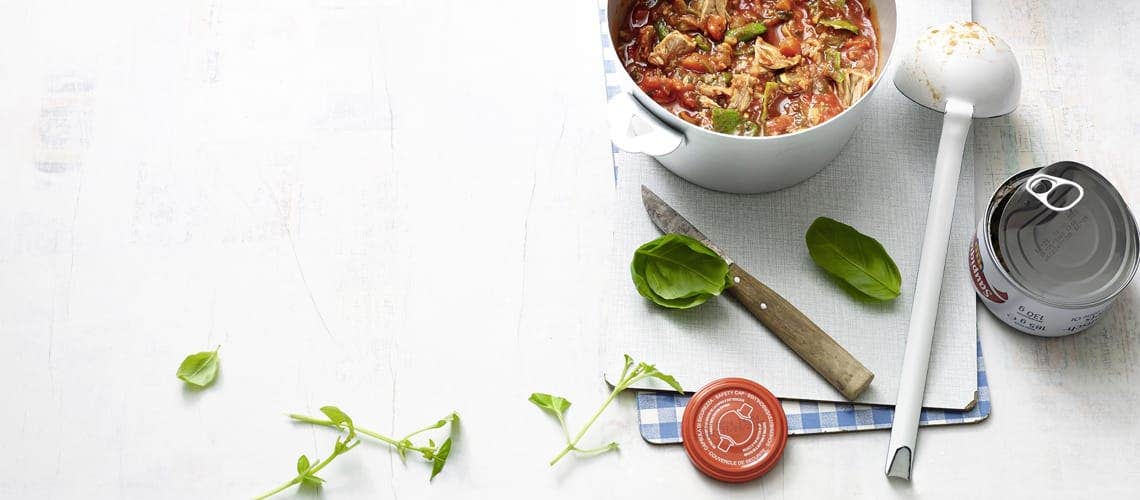 Gesunde Ernährung und Rezepte bei Schuppenflechte (Psoriasis) - Tomatensuppe mit Thunfisch Tomatensuppe mit Thunfisch