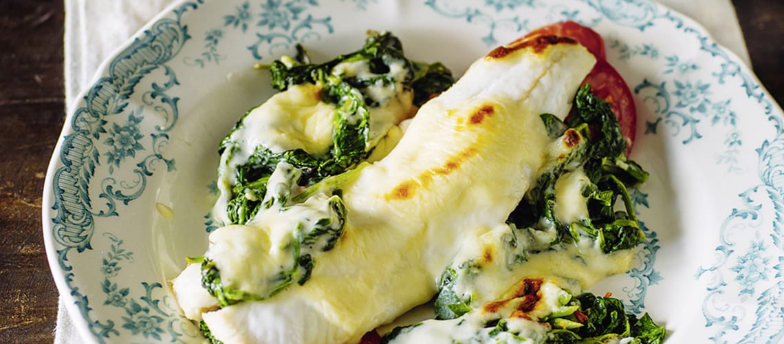 Schuppenflechte Rezept: Scholle Florentiner Art