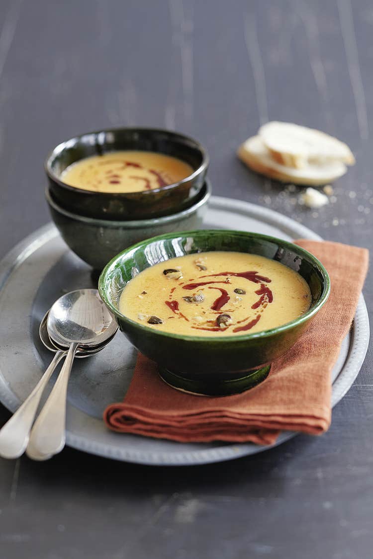 Rezepte bei Psoriasis & Psoriasis Arthritis: Kürbiscremesuppe mit Ingwer Kürbiscremesuppe mit Ingwer