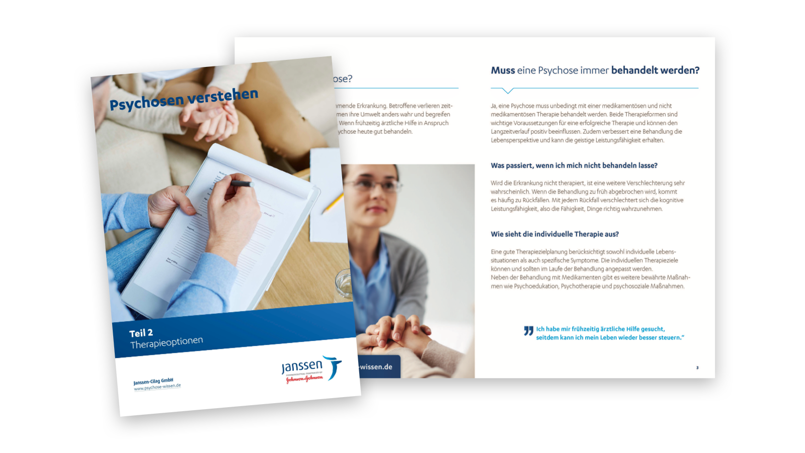 Broschüre zu den Therapieoptionen bei Schizophrenie