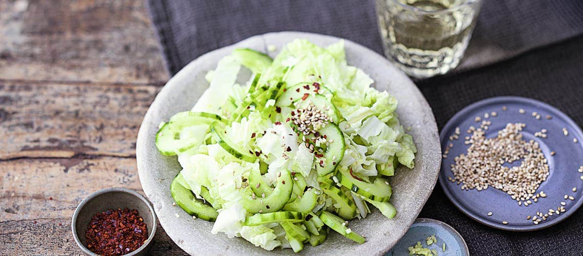 Chinakohl-Gurken-Salat