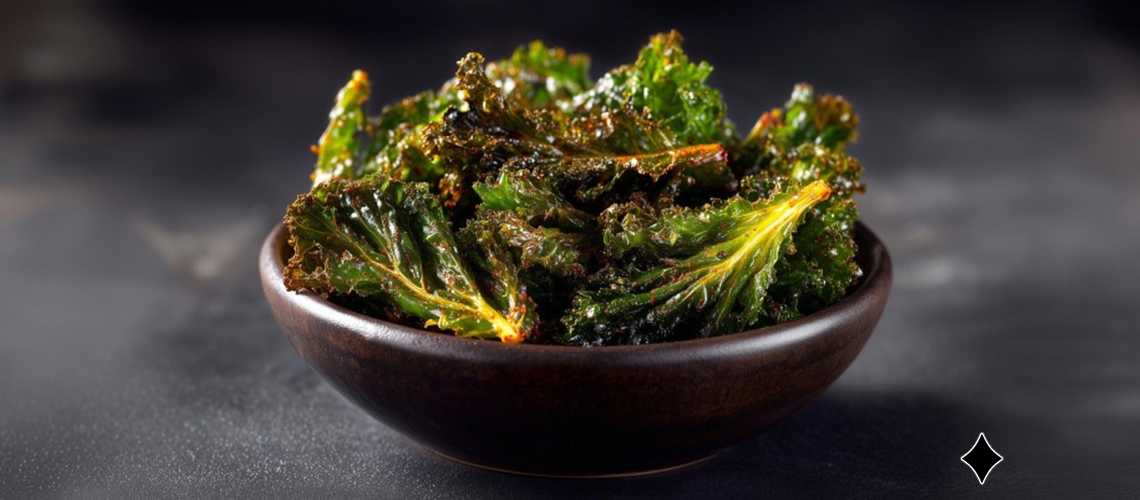 Knusprige Grünkohl-Chips – Gesunder Snack mit Sesamöl