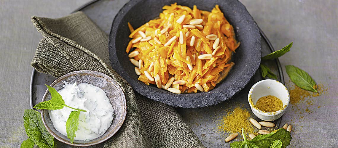 Leckeres und gesundes Rezept bei Schuppenflechte: Orientalische Möhren Orientalische Möhren