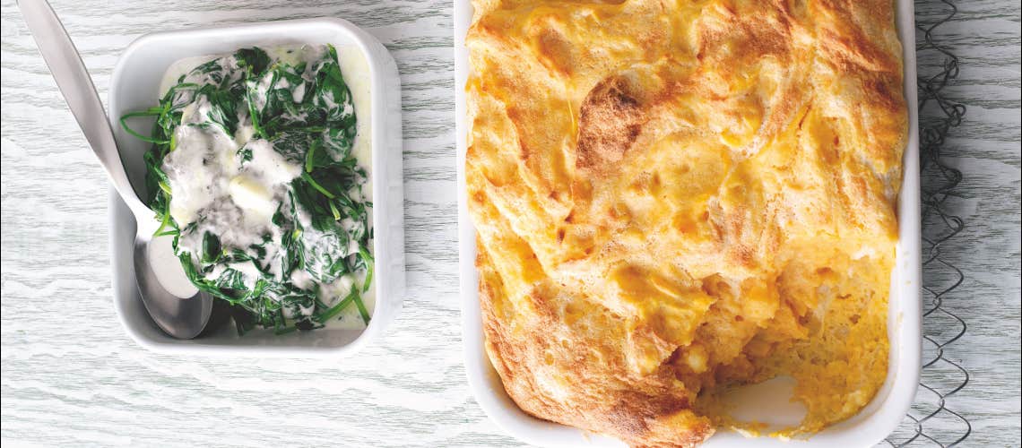 Entzündungshemmendes Rezept bei Schuppenflechte: Spinat mit Gorgonzola-Creme Spinat mit Gorgonzola-Creme