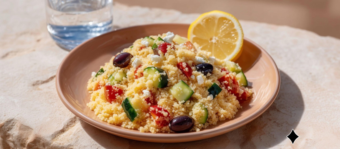 Ein gesundes Rezept: Mediterraner Couscous-Salat
