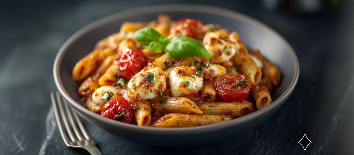 Tomaten-Mozzarella-Pasta