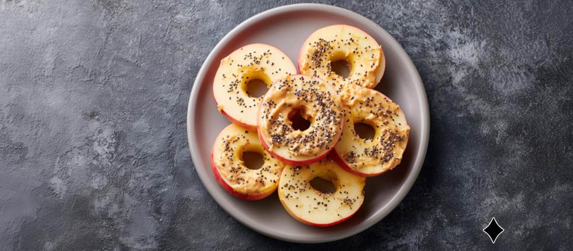 130_Apfelringe_mit_Nussbutter Apfelringe mit Nussbutter