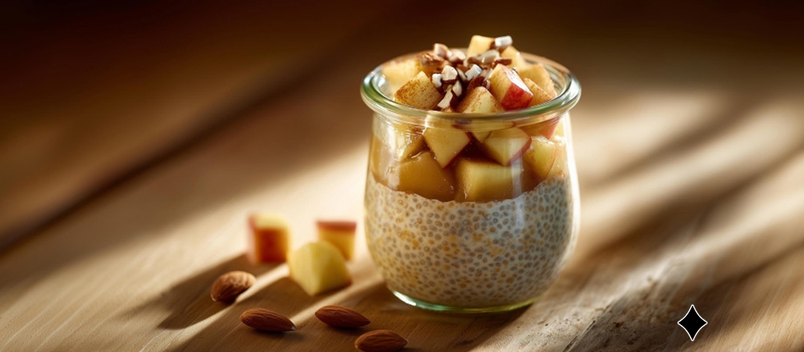 Apfel-Zimt-Chia-Pudding