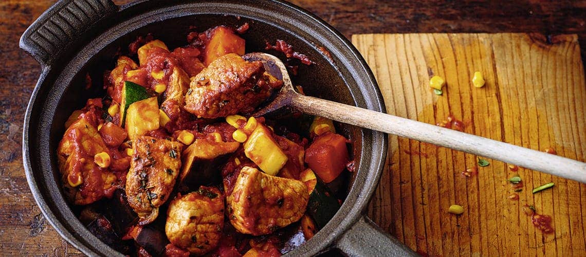 Entzündungshemmendes Rezept bei Schuppenflechte: Südländischer Fleischstopf Südländischer Fleischtopf