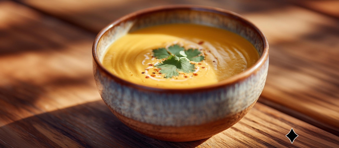 Mango-Kokos-Suppe mit Ingwer