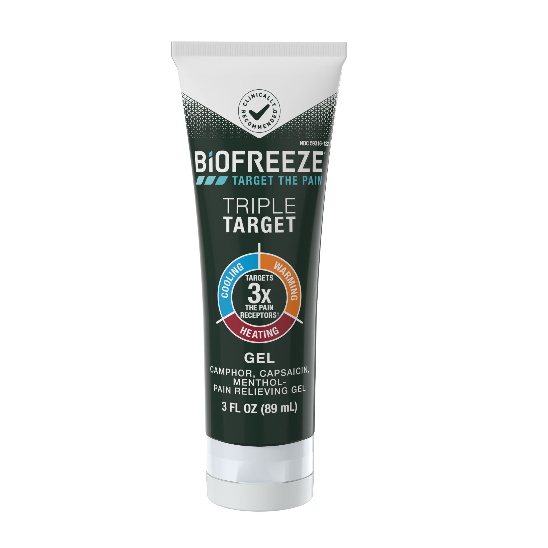 Biofreeze Triple Target Gel, 2.5 oz | Biofreeze US