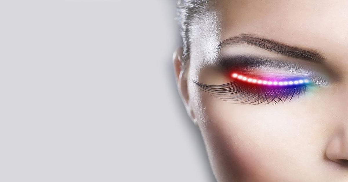 Glowing LED Eyelashes Add Fun Twist to Special Events