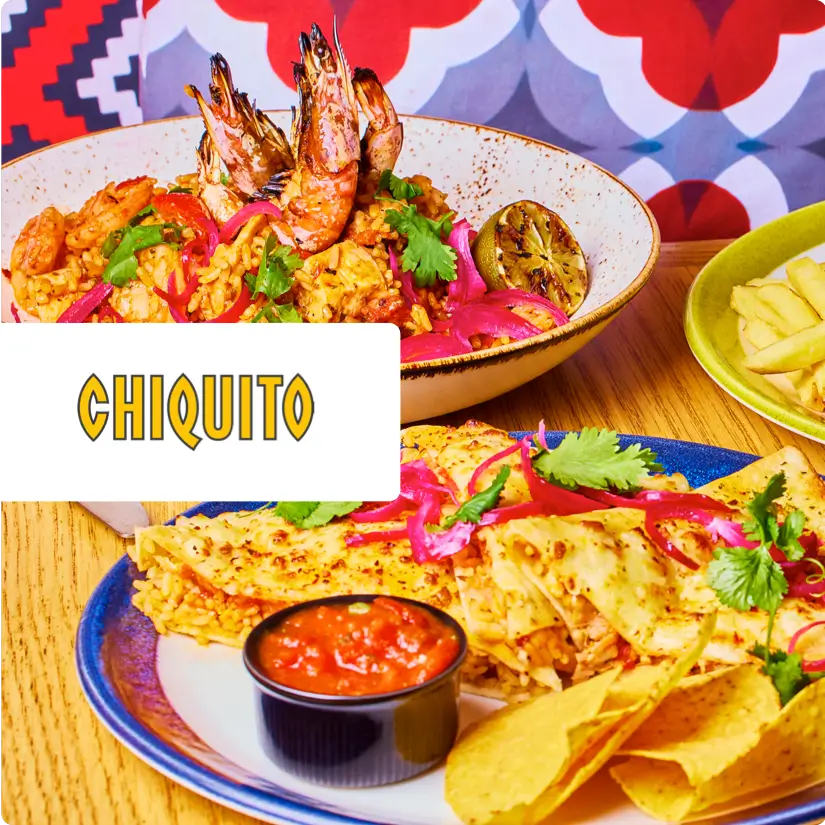 2 for 1 at Chiquito with tastecard