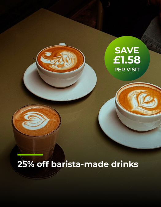 Save £1.58 per coffee visit