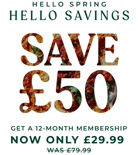 Hello Spring. Hello Savings. Save £50 on an annual membership. Now £29.99 was £79.99