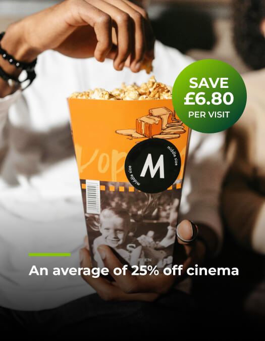 Save £6.80 per cinema visit (2 people)