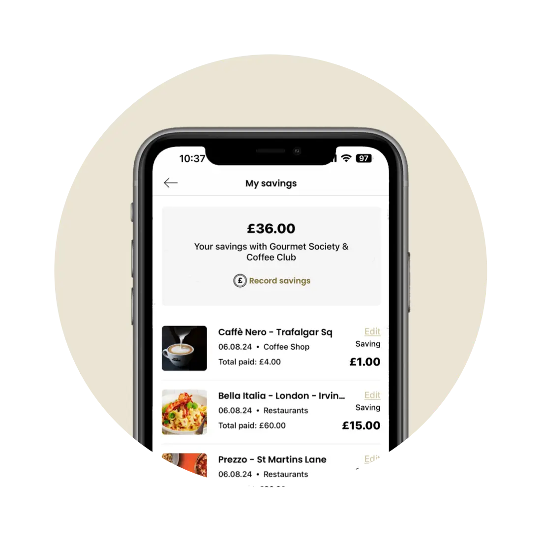 My savings