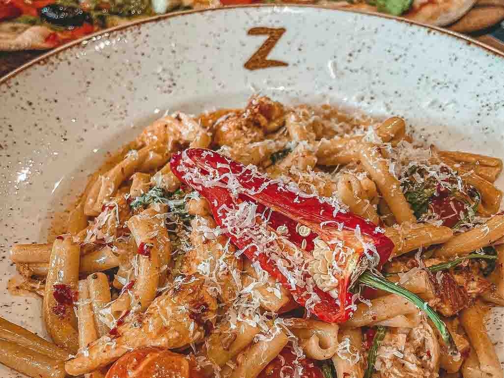 A pasta dish from Zizzi in Glasgow