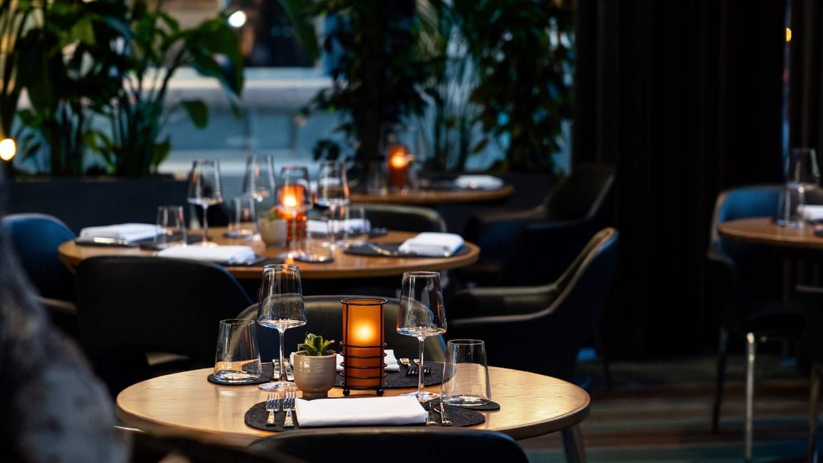 Podium Restaurant At The Hilton Manchester Deansgate