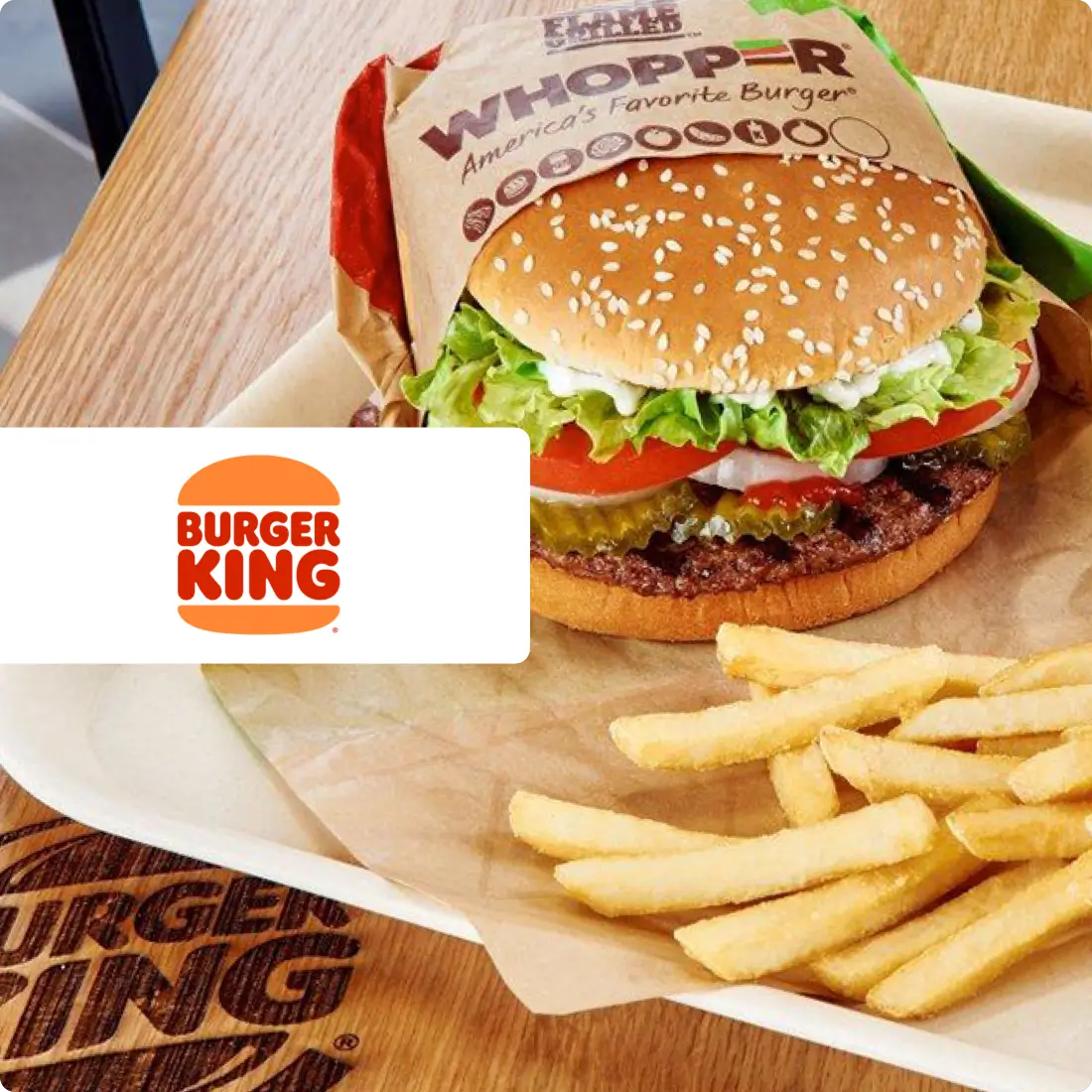 25% off at Burger King with tastecard