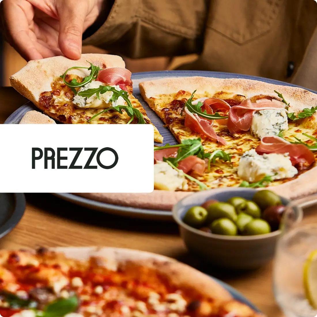 2 for 1 at Prezzo with tastecard