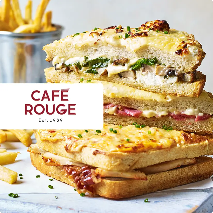 2 for 1 at Cafe Rouge