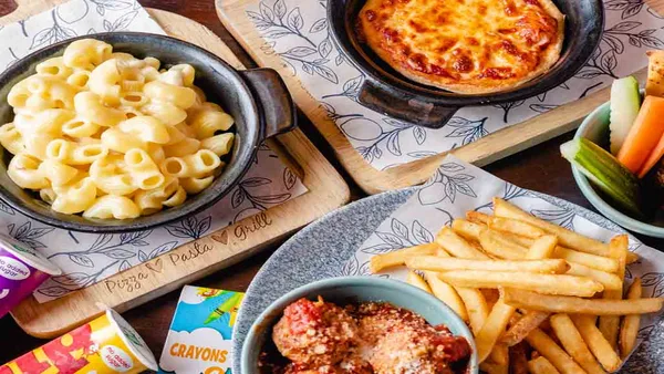 Kids dishes at Bella Italia in London
