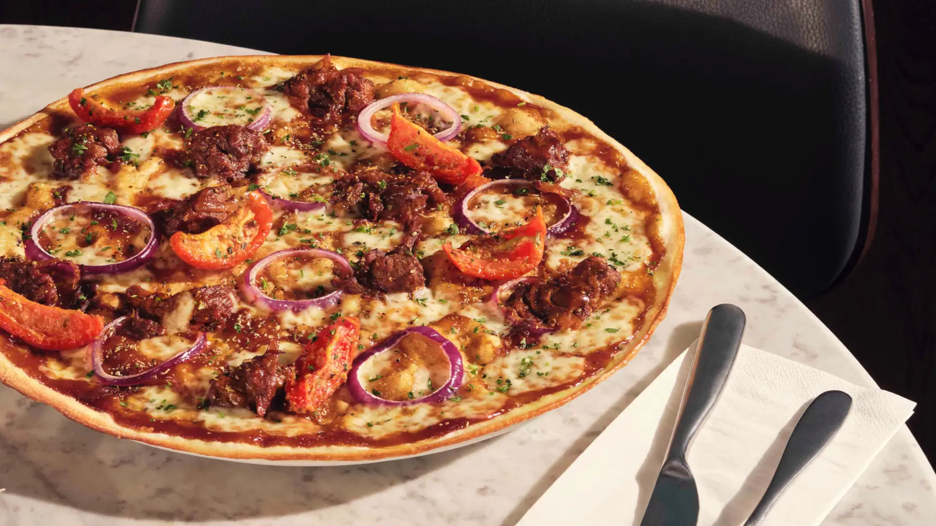 BBQ burnt ends PizzaExpress pizza