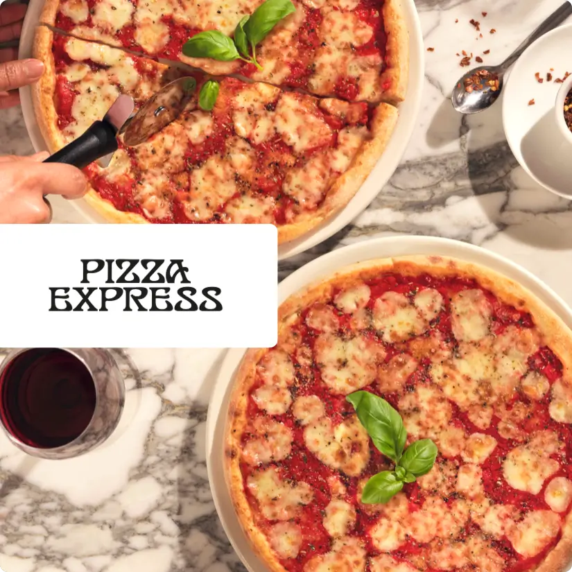 25% off the total bill at PizzaExpress