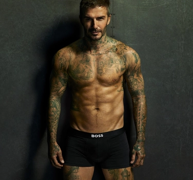 David Beckham i BOSS-kalsonger