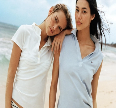 Two Women in Tommy Hilfiger T-Shirts