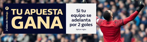 2 goles de ventaja