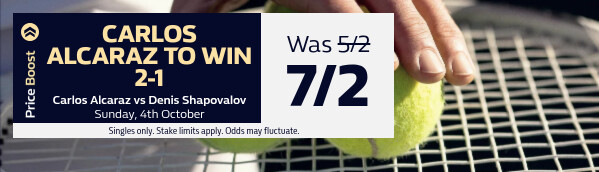 Alcaraz vs Shapovalov 4th Oct